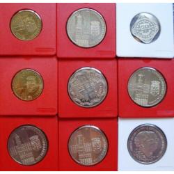 Nederland lot met 9 ecu munten/penningen (FDC)