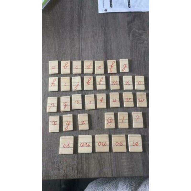 Janbibejan letters schrijfletters hout woorden