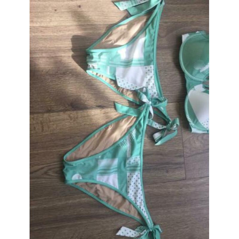 Marlies Dekkers bikini groen wit 70D M en L