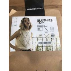 We are knitters | slushies top | Wit/Crème