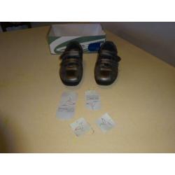 “Maat 37/37 ½ Leren schoenen In de kleuren Antraciet/Grijs.