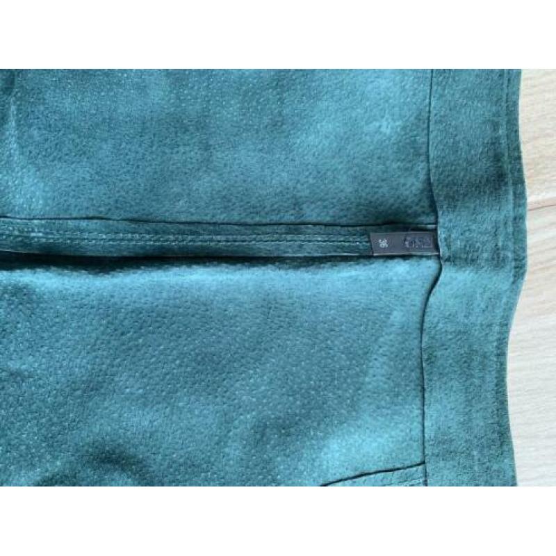 Nubuck/leren rok ONLY 36 groen
