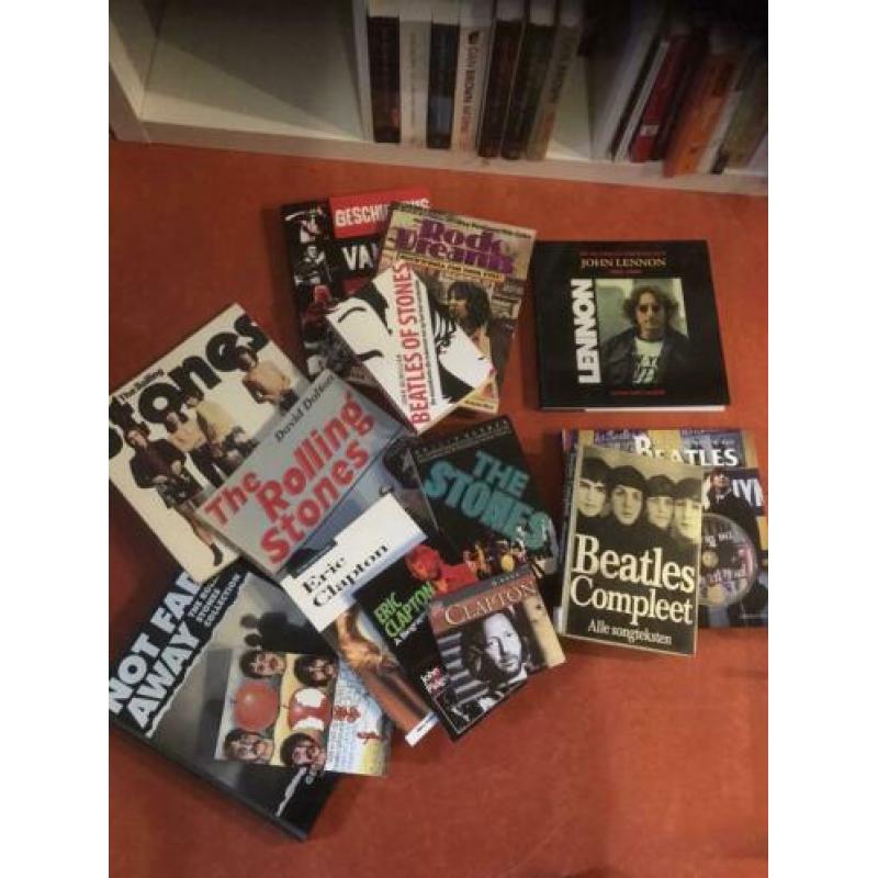Veel boeken Stones Beatles Clapton