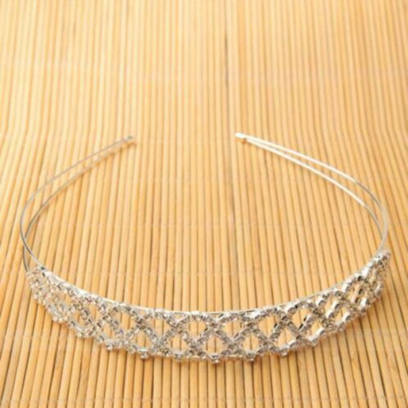 Prachtige kristal Diadeem Kroon Bloem * Strass haarband
