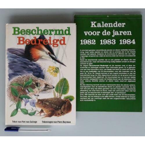 "Beschermd-Bedreigd" album met 36 mooie natuur platen (1981)