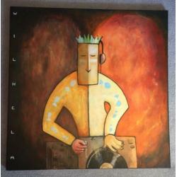 Uniek schilderij DJ van Franz Wilhelm