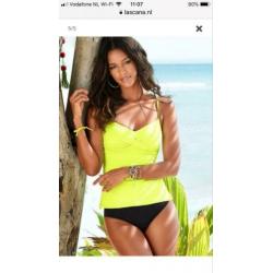 Nette S. Oliver beugel Tankini top maat 48 lime