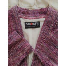 Exclusief vintage jasje SKORPI 100% zijde - Maat 48 - 50
