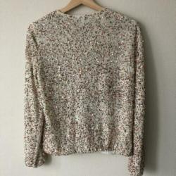 Zara pailletten bomber vest S