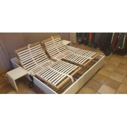 Tweepersoons bed 180x200 met elektr. verst. lattenbodems IGS