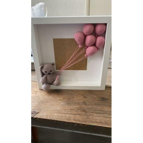 Gehaakte knuffels en geboortelijstjes