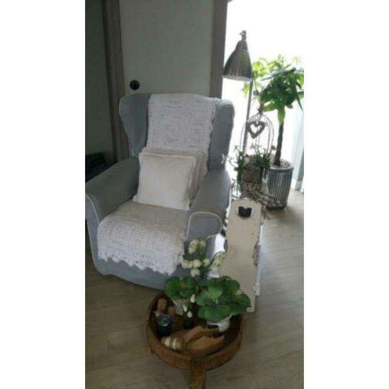 licht grijze oor fauteuils