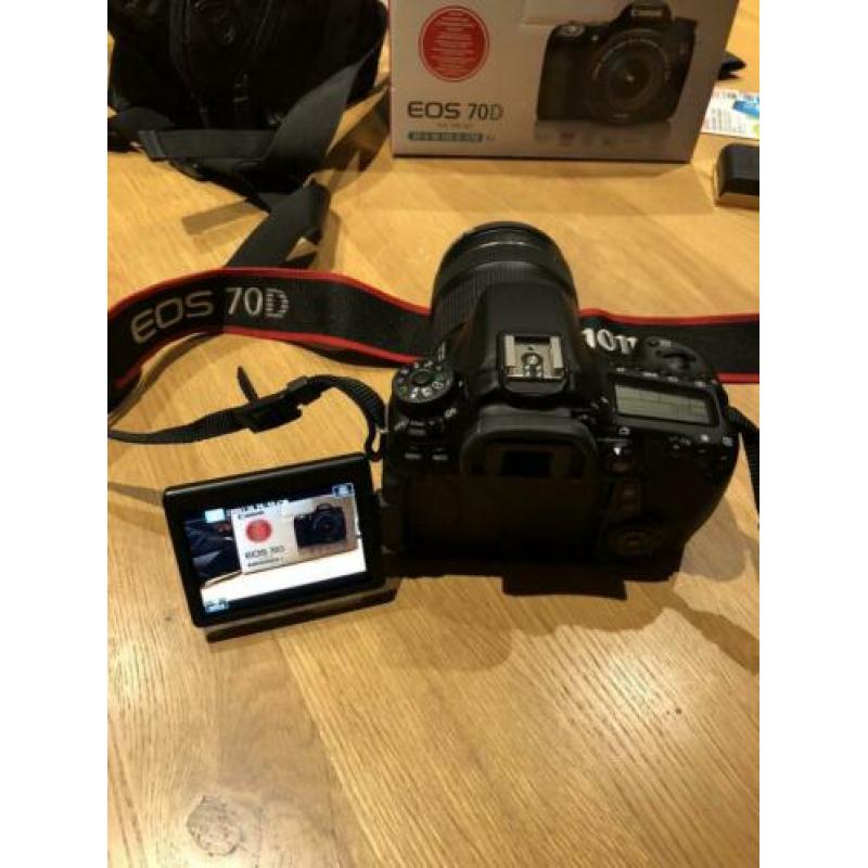 Canon EOS 70D DSLR camera (WiFi), 2 lenzen, diverse extra’s