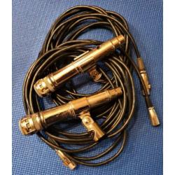 2 x Turner S-500 , vintage dynamische microfoons
