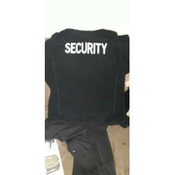 Zwarte uniform beveiliging