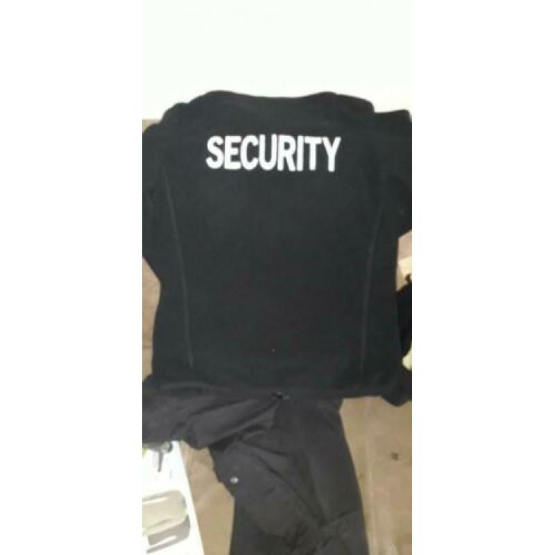 Zwarte uniform beveiliging