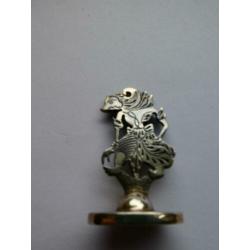 .800 Indonesische Wayang Zilveren figuurtje (schaduw pop)