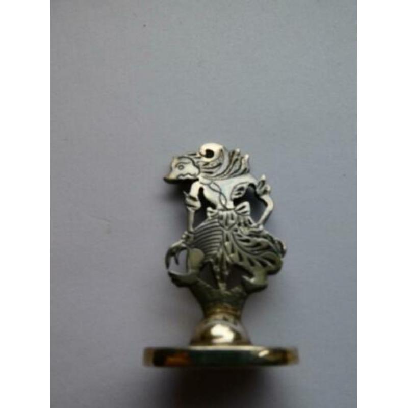 .800 Indonesische Wayang Zilveren figuurtje (schaduw pop)
