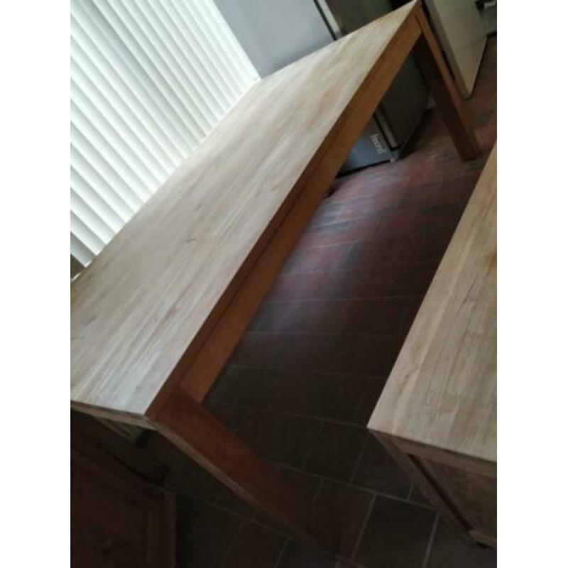 Massief Teakhouten eettafel