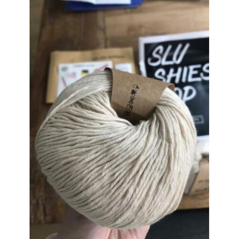 We are knitters | slushies top | Wit/Crème