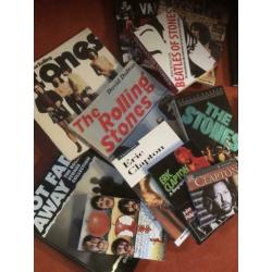 Veel boeken Stones Beatles Clapton