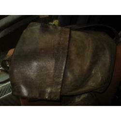 Ruime leren tas Shabby Amsterdam cross body
