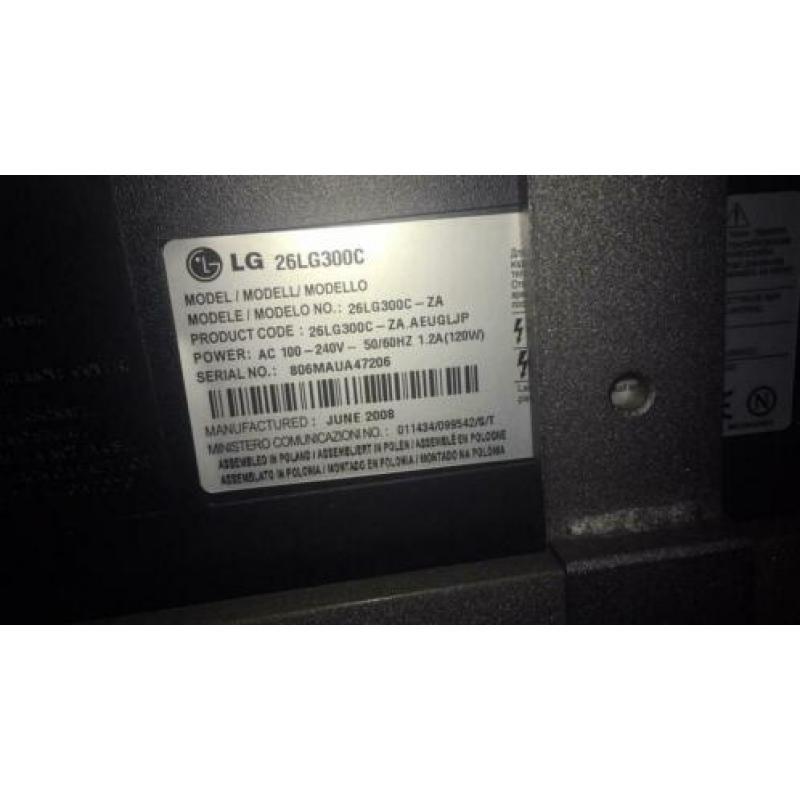Lg26 inch lcd met Vogel’s tvstandaard