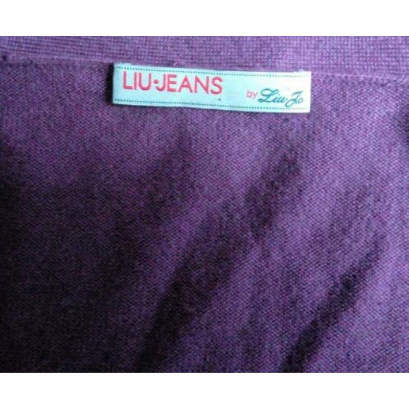 'Mooi zacht LUI JO wikkelvestje 45% cashmere - 55% zijde - M