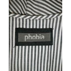 Phobia, zomerjurk, grijs-wit, maat 42