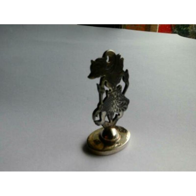 .800 Indonesische Wayang Zilveren figuurtje (schaduw pop)