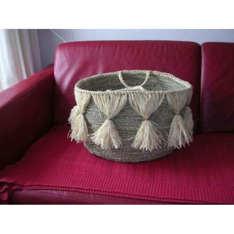 Ibiza Rotan mand Bigshopper Tas Hippie Bohemian Gypsy Style