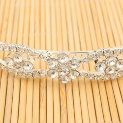 Prachtige kristal Diadeem Kroon Bloem * Strass haarband