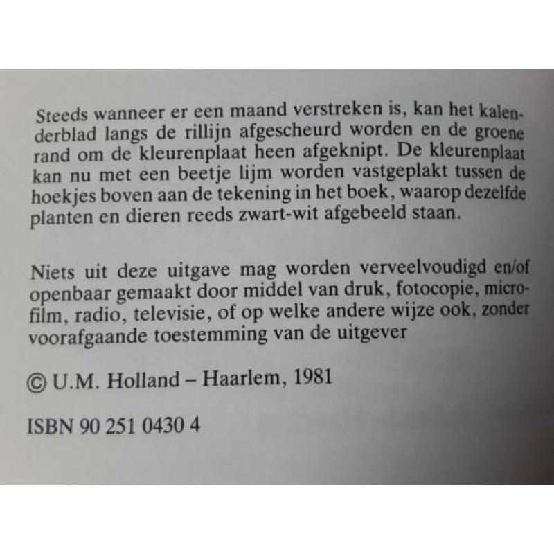 "Beschermd-Bedreigd" album met 36 mooie natuur platen (1981)