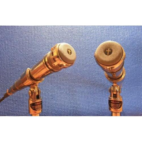 2 x Turner S-500 , vintage dynamische microfoons