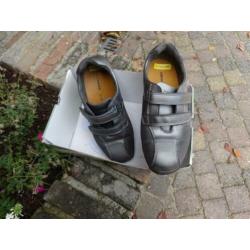 “Maat 37/37 ½ Leren schoenen In de kleuren Antraciet/Grijs.