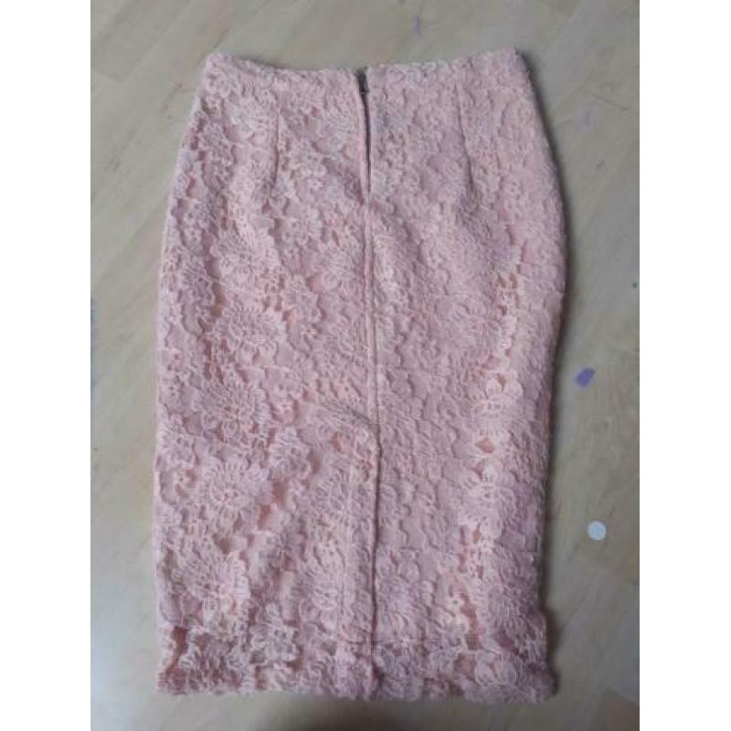 Roze leuke rok maat s met rits bieden