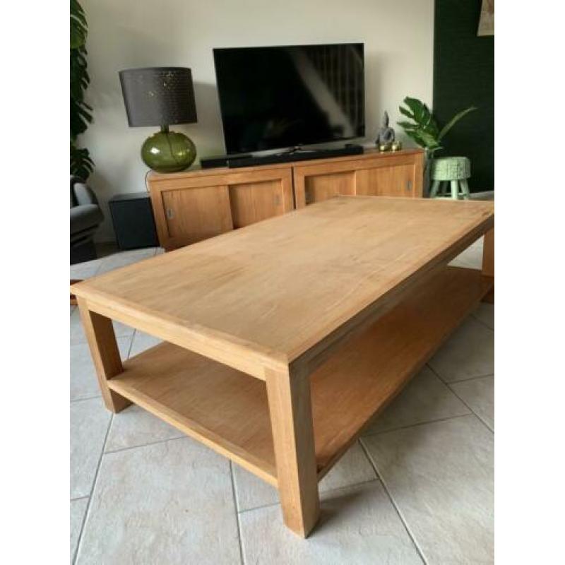 Teak houten salontafel