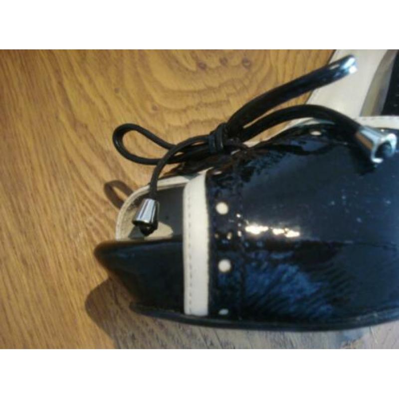 Bijna nieuw !! Leren hakjes mt 38 v. RIVER ISLAND