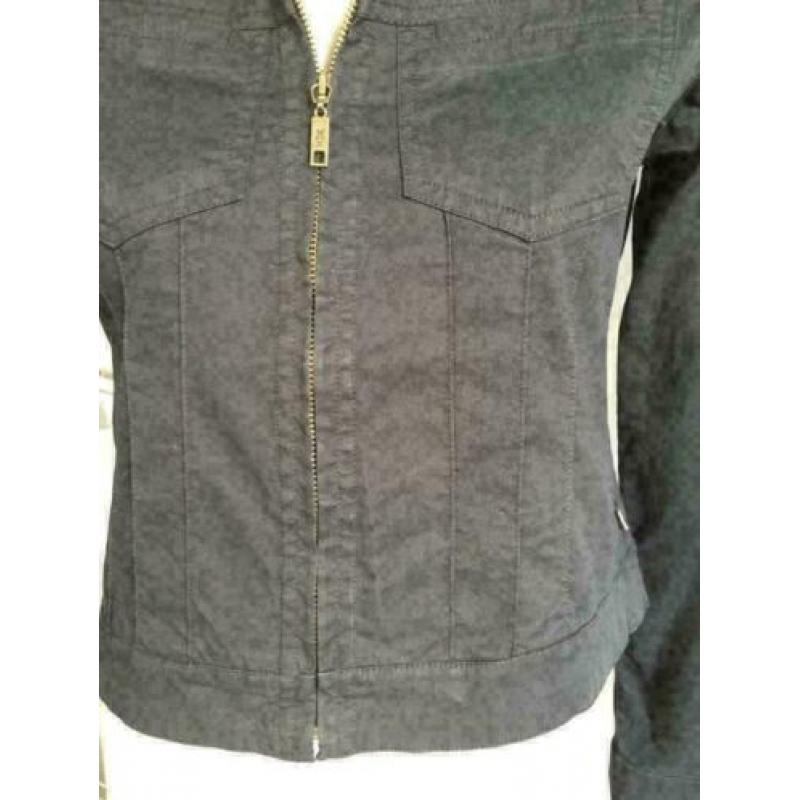 715 XX by Mexx:: zwart jasje jack colbert vest Maat 34=XS