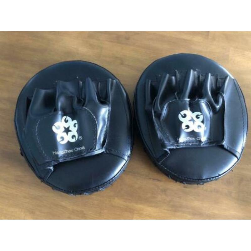 Sparring set, box handschoenen, zwart wit, nieuw