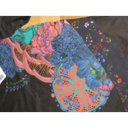 Desigual shirt zwart met print NIEUW