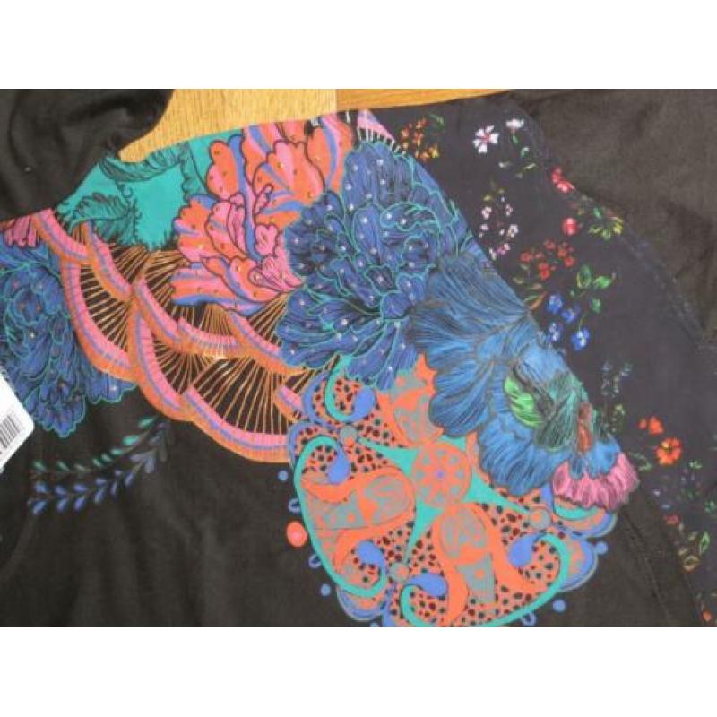 Desigual shirt zwart met print NIEUW