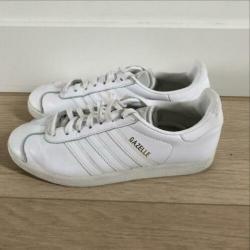Adidas witte leren sneakers gympen mt 38 zgan