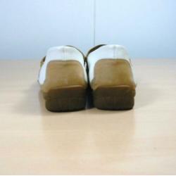 Gabor leder witte schoenen met lage hakken maat 4,5 = 37,5