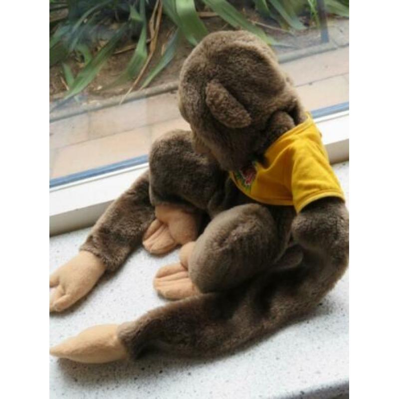 Aap chimpansee merk Parsons geel shirt met opdruk TAKSI