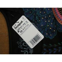 Desigual shirt zwart met print NIEUW