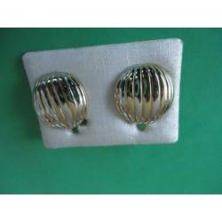vintage clips oorbellen