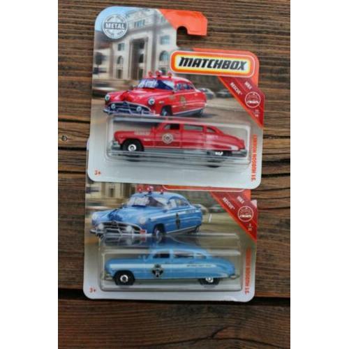 2 stuks Matchbox Hudson Hornet