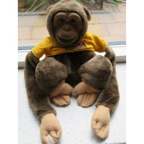 Aap chimpansee merk Parsons geel shirt met opdruk TAKSI