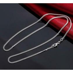 Fashion 2 mm 925 sterling zilveren ketting